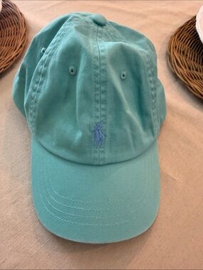 Ralph Lauren Kids Polo Baseball Cap in Aqua Blue
